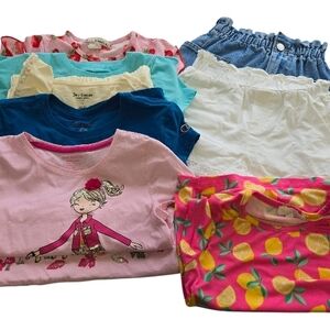 Girls Bundle Size 7/8 | 7 Pieces Tops Shorts Skirt Summer Clothes